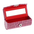 thumbnail image 2 of Tachiuwa Leather Lipstick Case Holder Storage Box with Mirror for Purse Brown, 2 of 7
