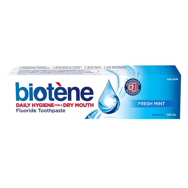 Biotene Fresh Mint Fluoride Toothpaste, 100 mL