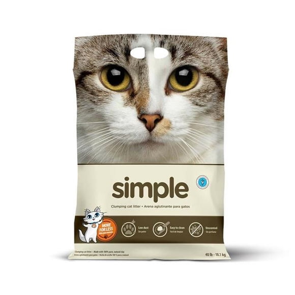Intersand America 777979220400 Litière Agglomérante Simple pour Chats de 40 Lb