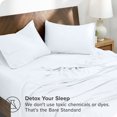 thumbnail image 4 of Bare Home TENCEL™ Sheet Set - Lyocell derived from Eucalyptus - King, White, 4 of 7