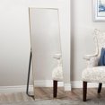 thumbnail image 2 of NeuType Gold Floor Mirror with Stand Large Full Length Mirror Modern Wall Mounted Mirror 47"x16", 2 of 8