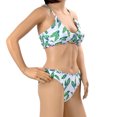 thumbnail image 1 of Womens Push up Padded Bikini Floral Printing Bottom Swimsuit 2 Piece, 1 of 4