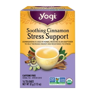 Yogi Soothing Cinnamon Stress Support, Caffeine-Free Herbal Tea Bags