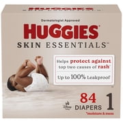 Huggies Skin Essentials Baby Diapers, Sizes: N-6, 76-36 Count