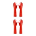thumbnail image 2 of Youkk 2X Rubber Gloves Kitchen Gadget Gardening Tool Exquisite Multipurpose Yard Red S 2Set, 2 of 6