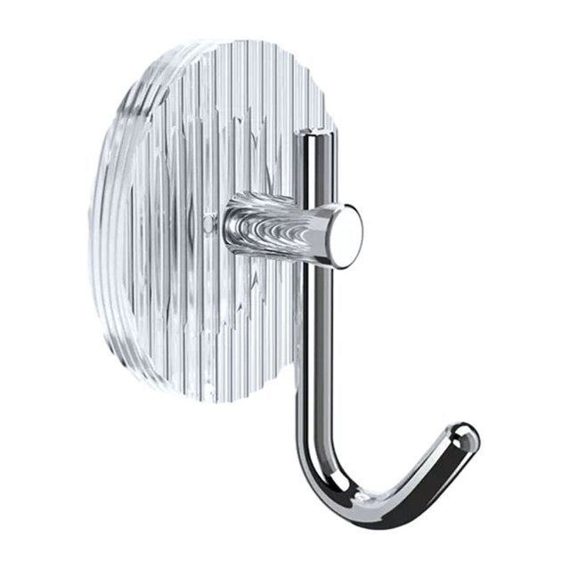 maskred Multi-purpose Acrylic Luxury Wall Hook Strong Bearing Capacity Suitable For All Settings silver 1Set