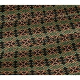 thumbnail image 5 of oneOone Viscose Jersey Fabric Ethnic Geometric Flame Stitch_Printed Craft Fabric BTY 60 Inch Wide, 5 of 5