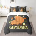 thumbnail image 2 of YST Capybara Ensemble de Literie 7 Pcs Dessin Animé Animal Ensemble Tout-en-un, Double, 2 of 5