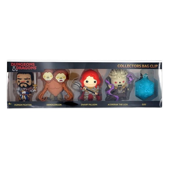 Dungeons & Dragons San Diego Comic Con 2019 Exclusive Foam Bag Clip 5 Pc Set