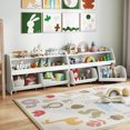 thumbnail image 4 of Costway Kids Toy Storage Organizer with 2 Movable Drawers Open Shelf Compartment for Kids White, 4 of 10