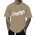 thumbnail image 4 of Men's Letter Printing Popular Casual Loose Round Neck Short Sleeved T Shirt, 4 of 4