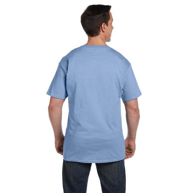 Hanes Men's Beefy-T with Pocket - 5190P (Pack Of 5)