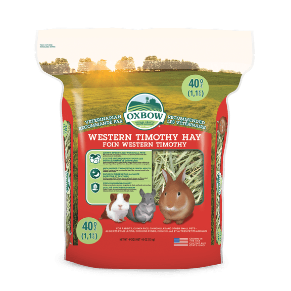 Oxbow Foin Western Timothy Naturel Nourriture pour Petits Animaux 40oz