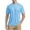 Blue, variant on WAENQINLA Sun Protection Shirts for Men UPF 50+ SPF UV Rash Guard Swim Shirt Lightweight Crewneck Short Sleeve Tees Tops