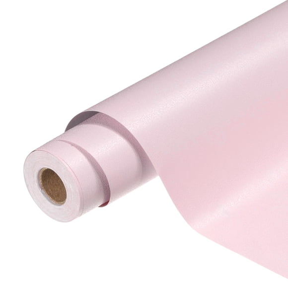 Uxcell Peel and Stick Wallpaper 22" x 197" Waterproof Frosted Wall Paper Pink