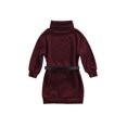 thumbnail image 3 of Kmbangi Robe Tricotée pour Enfants, Jupe à Col Montant avec Ceinture, 3 of 6