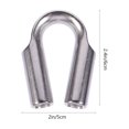 thumbnail image 3 of Thimble Gréement en Acier Inoxydable pour Professionnels 4 Pcs 1.7*1.4*0.3 Po, 3 of 9