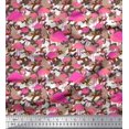 thumbnail image 1 of Soimoi Rayon Fabric Camouflage Texture & Flamingo Bird Print Sewing Fabric Yard 42 Inch Wide, 1 of 3