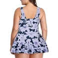 thumbnail image 4 of TIMIFIS Womens Tankini Swimsuits Ruffled Tank Top Tummy Control Floral Modest Swimwear High Waisted Bikini Two Piece Bathing Suits Plus Size Swimsuit Women, 4 of 4