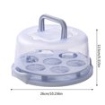thumbnail image 2 of EGNMCR Closet Organizers and Storage, Storage Trunks & Bag Cake Box Cupcake Holders With Lid 10 Inch Transparent Handles With Lid Cupcake Holders Cake boxes, 2 of 2