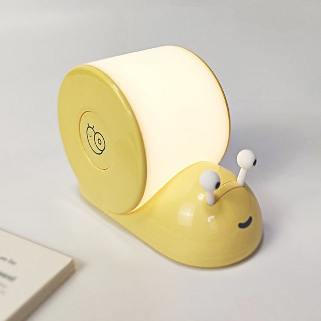 Snail Night Light Magnetic Wall Mounted USB Rechargeable LED Table Lamp Bedroom Bedside Companion Sleeping Ambient Light