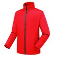 thumbnail image 1 of LSLJS Veste Interchange en Polaire pour Femmes, Couleur Unie, Manches Longues, Chemise Blouse d'Hiver (Rouge, TG), 1 of 2