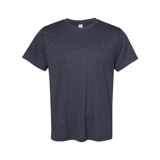 Alternative Cotton Jersey Go-To Tee, 3XL, Heather Midnight Navy