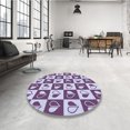 thumbnail image 4 of Ahgly Company Tapis de Zone Carré Lavable en Machine Intérieur Transitionnel Violet Jam Violet, 5 Pieds Carré, 4 of 7