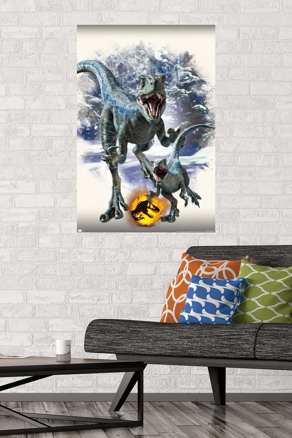 Jurassic World: Dominion - Blue and Beta Focal Wall Poster, 14.725" x 22.375" Framed
