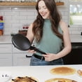 thumbnail image 3 of AMERTEER 800W Electric Griddle Crepe Maker - 8” Non-Stick  Auto Thermostat  Smokeless  Portable Breakfast Maker for Pancake  Blintz  Chapati  Tortilla, 3 of 6