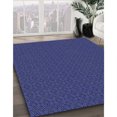 thumbnail image 3 of Ahgly Company Tapis d'Intérieur Lavable en Machine Carré Bleu Royal Transitionnel, 4 Pieds Carré, 3 of 7