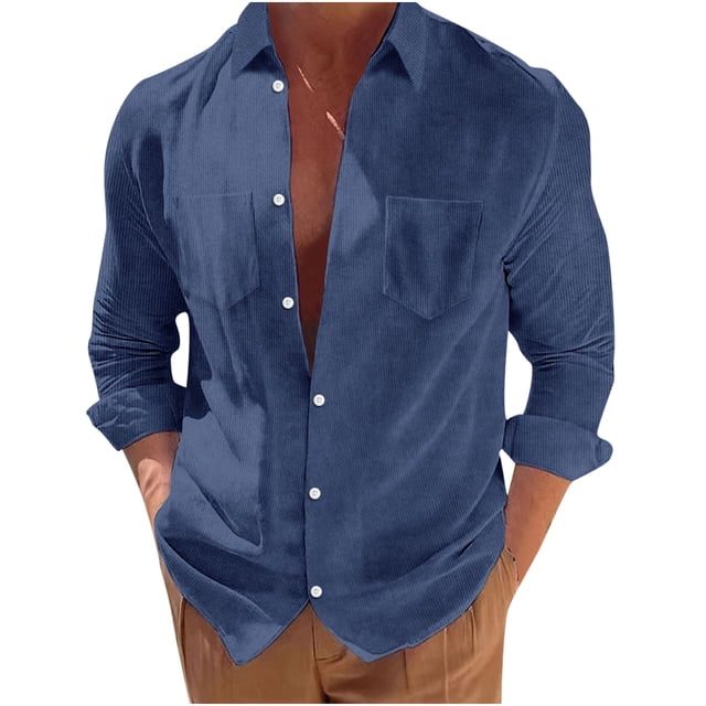 RKSTN Cardigan pour Homme Décontracté Mode Col Rabattu Chandail Uni Manches Longues Hauts en Coton Décontractés Stylés pour l'Automne