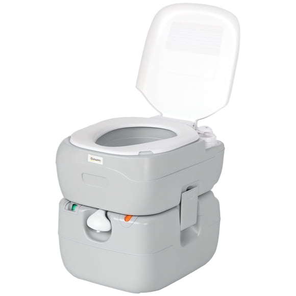 Outsunny Toilette de Camping Portable de 5,8 Gallons pour Adultes avec Indicateur de Niveau