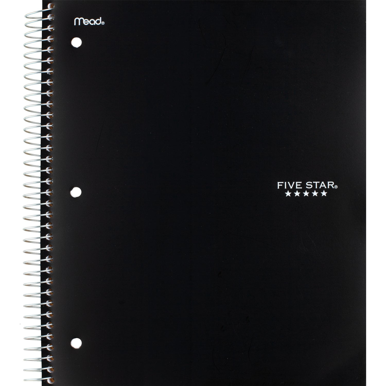 Five Star® 3 Subject 300pg Notebook 11" Black