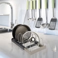thumbnail image 3 of Pot Lid Organizer Rack, Pot Lid Holder Pan Lid Organizer Rack, Pot Lid Holder Organizer Rack, Kitchen Organizer Rack for Pot Lids, Pot Lid Storage Cabinet Door/Wall Organizer, 3 of 5