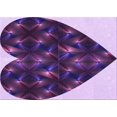 thumbnail image 1 of Ahgly Company Machine Washable Indoor Rectangle Transitional Purple Iris Purple Area Rugs, 5' x 8', 1 of 7