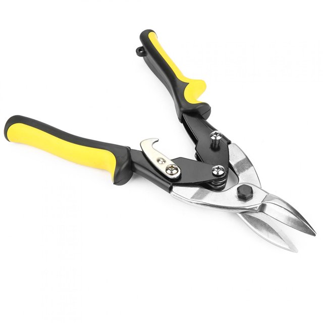 Aviation Tins Snips, With Metal Closed Switch Lock High Hardness Aviation Snips, Cutting Plastic For Cutting Card Board Cutting Aluminum Cutting Sheet Metal