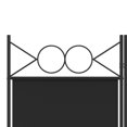 thumbnail image 5 of vidaXL 4-Panel Room Divider Black 160x200 cm Fabric, 5 of 5