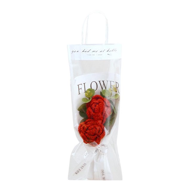 Bouquets au Crochet Faits de Roses au Crochet Peuvent Être Utilisés comme Décorations de la Saint-Valentin Réadaptation et Journée d'Anniversaire des Femmes Bouquet de Fleurs de la Saint-Valentin Fleurs pour Arrangements Floraux d'Hiver Flottants