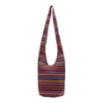 thumbnail image 1 of KLKCMS Ethnic Purses Crossbody Shoulder Bag Hippie Macrame Bag Hipster Handbag A- Red, 1 of 9