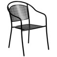 thumbnail image 1 of Black Indoor-Outdoor Steel Patio Arm Chair with Round Back, 1 of 9