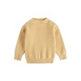 thumbnail image 3 of Kmbangi Children's Sweater+Infant's Solid Pullover Striped Pit Bar Long Sleeve Top, 3 of 8