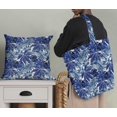 thumbnail image 5 of Soimoi Blue Cotton Jersey Fabric Tropical Leaves Fabric Prints By Yard 58 Inch Wide, 5 of 5