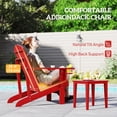 thumbnail image 4 of Outsunny Classic Adirondack Chair with Cup Holder for Backyard Red, 4 of 10