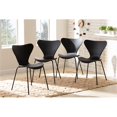 thumbnail image 1 of Baxton Studio Jaden Modern & Contemporary Dining Chairs, Black (Set of 4), 1 of 5