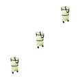 thumbnail image 4 of maskred Convenient Foldable Shopping Bags For Easy Carrying And Storage Made green flowers 3Set, 4 of 6