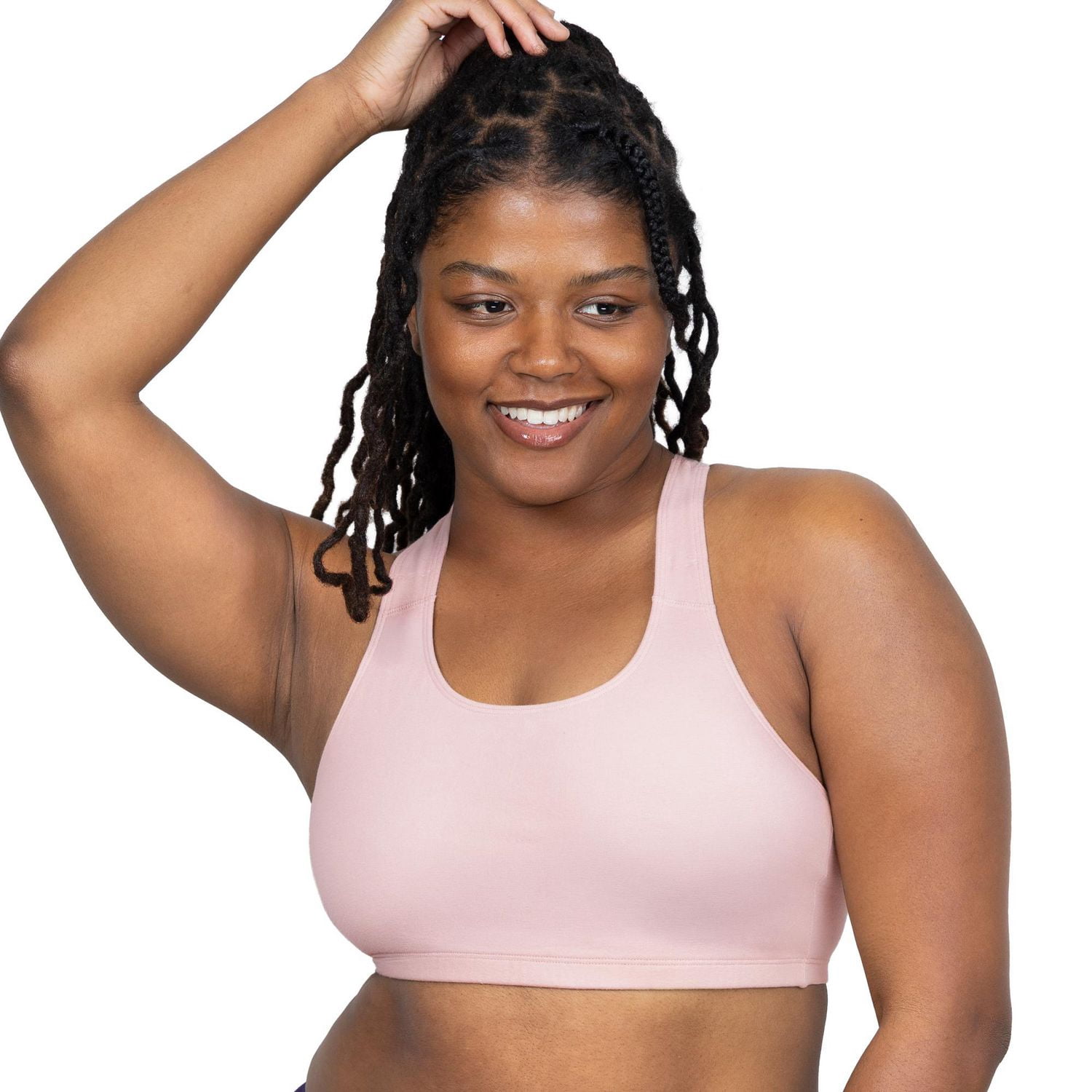Soutien-gorge de sport en coton, style débardeur dos nageur, Fruit of the Loom pour femmes, paq. 3