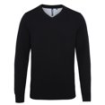 thumbnail image 1 of Asquith & Fox Mens Cotton Rich V-Neck Sweater, 1 of 2