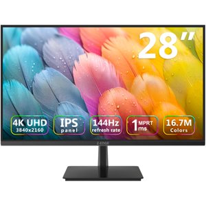 4K Moniteur Z-Edge 28 de pouce IPS moniteur UHD 3840x2160 IPS Moniteur informatique 300 cd/m 144Hz Taux de rafraîchissement 1ms MPRT Temps de réponse U28I4K Lunette ultra-mince