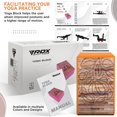 thumbnail image 1 of RDX Yoga Block Set, Non-Slip High-Density Eva Foam Brick for Pilates Flexibility Body Balance, Easy Grip Surface for Stability Strength Training Deepen Poses Exercise Office Home Gym, 23x15x9.8CM, 1 of 5